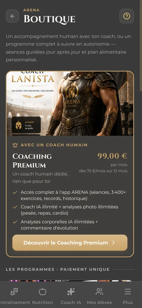 Boutique des programmes